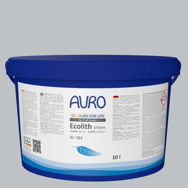 Auro Innenraumfarbe Kalkfarbe Ecolith 584 - Colours for life - asphalt grey 20