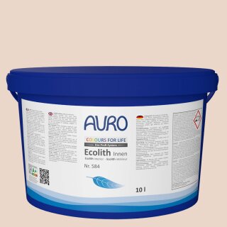 Auro Innenraumfarbe Kalkfarbe Ecolith 584 - Colours for life - hazelnut 25