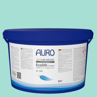 Auro Innenraumfarbe Kalkfarbe Ecolith 584 - Colours for life - mint extract 15