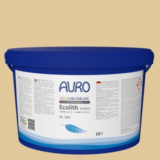 Auro Innenraumfarbe Kalkfarbe Ecolith 584 - Colours for life - ochre green 15