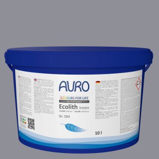 Auro Innenraumfarbe Kalkfarbe Ecolith 584 - Colours for life - plum grey 15