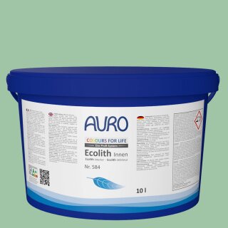 Auro Innenraumfarbe Kalkfarbe Ecolith 584 - Colours for life - reseda green 15