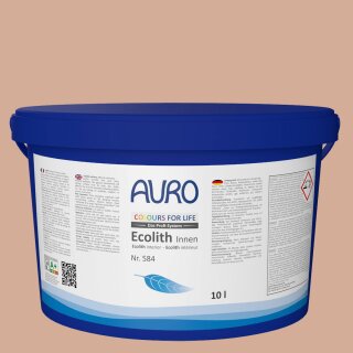 Auro Innenraumfarbe Kalkfarbe Ecolith 584 - Colours for life - rolling tobacco 15