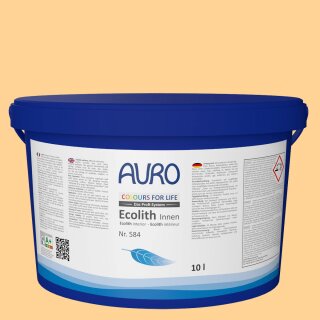 Auro Innenraumfarbe Kalkfarbe Ecolith 584 - Colours for life - yellow gold 15