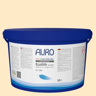 Auro Innenraumfarbe Kalkfarbe Ecolith 584 - Colours for life - yellow gold 25