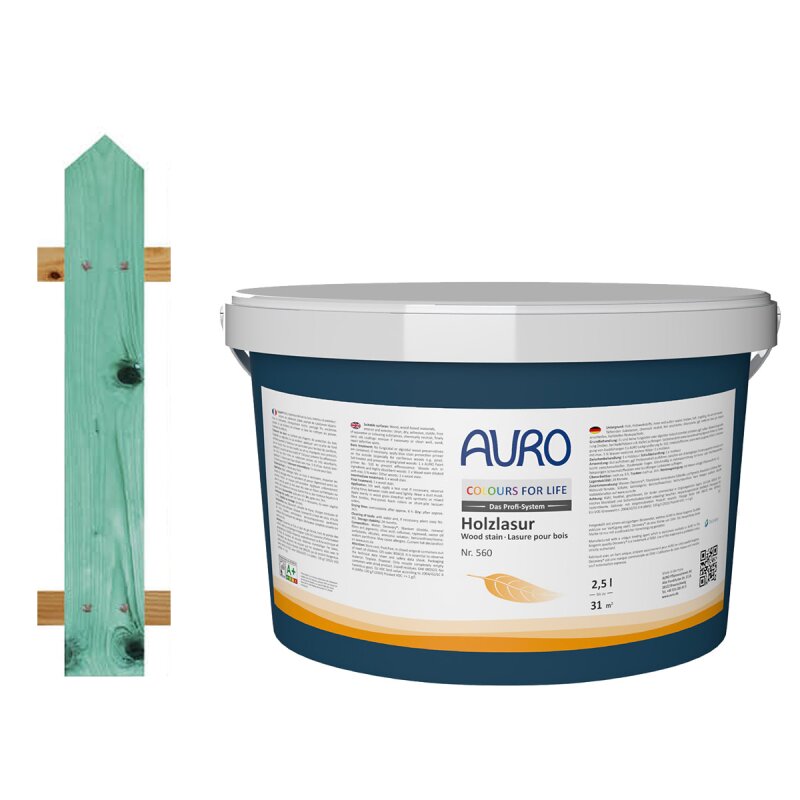 Auro Holzlasur 560 - Colours for life - turquiose
