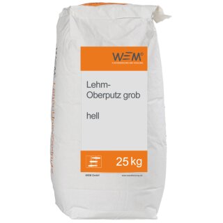 WEM Lehm-Oberputz grob hell 25 kg - 20275