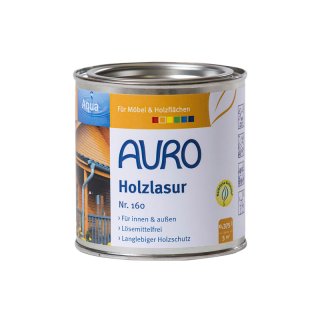 Auro Holzlasur Aqua 160-15 Ocker-Gelb 0,375 Liter