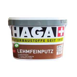 Haga Lehm-Feinputz 520  naturweiss 10kg