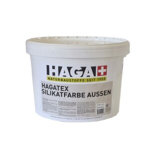 Haga Hagatex-Silikat-Mineralfarbe außen 600 weiss - 3,6 Liter