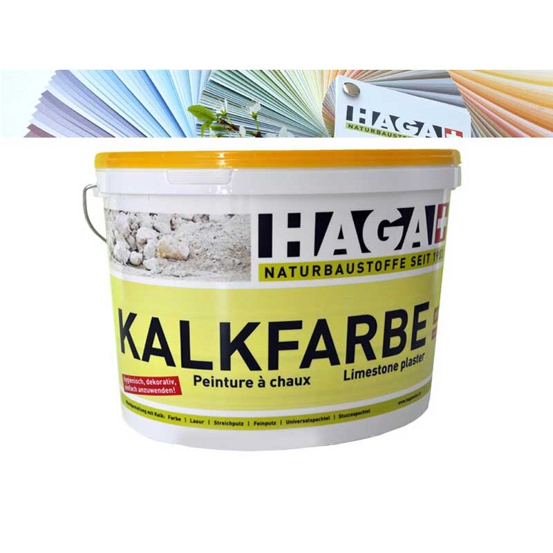 Haga Kalkfarbe 630 / 631 farbig - 4 Liter / 5 Kg