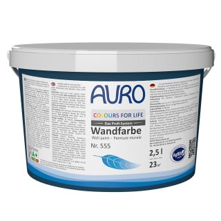 Auro COLOURS FOR LIFE Wand- und Deckenfarbe 555 Farbgruppe 1 - 2,5 Liter