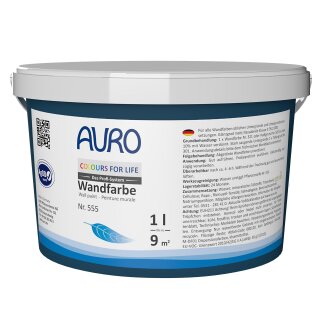 Auro COLOURS FOR LIFE Wand- und Deckenfarbe 555 Farbgruppe 4 - 1 Liter