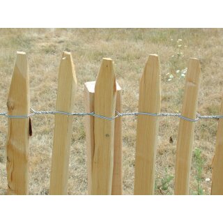 Woodline Staketenzaun Kastanie - Abstand 5cm - 50cm  x 10m