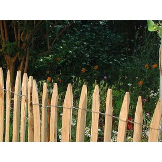 Woodline Staketenzaun Kastanie - Abstand 5cm - 150cm x 5m
