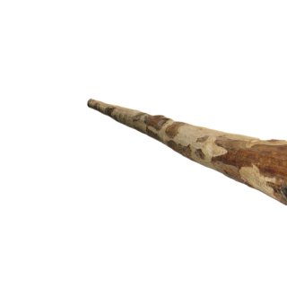 Woodline Lattenzaun-Querriegel Kastanie Halbrund 200 x 8-11cm