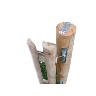 Woodline Gartent&uuml;re-Tr&auml;gerpfahl Kastanie 150cm St&auml;rke 10-12cm