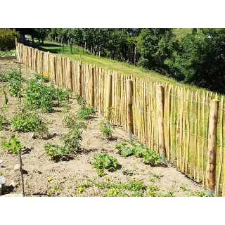 Woodline Zaunpfahl Kastanie rund gefast  9-11 x 200 cm