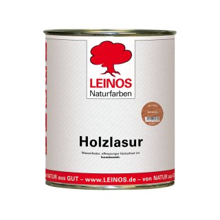Leinos Holzlasur f&uuml;r innen 261-042 Teak Dunkel 0,75 Liter