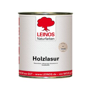 Leinos Holzlasur für innen 261-202 Weiss 0,75 Liter