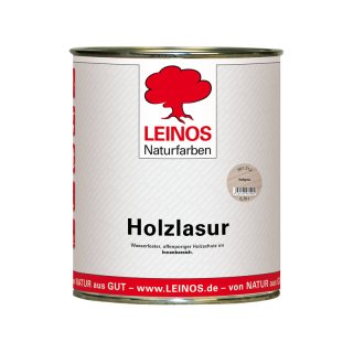 Leinos Holzlasur für innen 261-212 Hellgrau 0,75 Liter