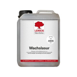 Leinos Wachslasur Basis 600.202 weiss 2,5 Liter