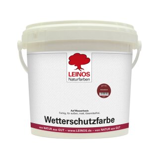 Leinos Wetterschutzfarbe Schwedenrot 855-057 lösemittelfrei 2,5 Liter