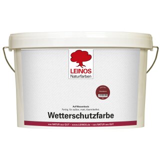 Leinos Wetterschutzfarbe Schwedenrot 855-057 lösemittelfrei 10 Liter