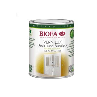 Biofa Decklack Vernilux 1116 innen seidenglänzend weiss 1 Liter