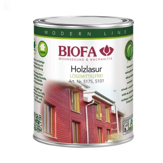 Biofa Holzlasur LMF F-BR 9017 nussbraun 1 Liter