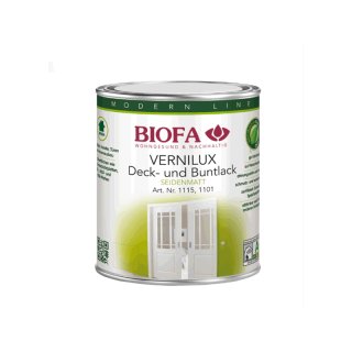 Biofa Decklack Vernilux 1115 innen seidenmatt weiss 0,375 Liter