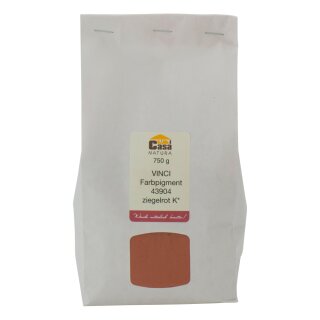 Casa Natura Vinci Farbpigment 43904 ziegelrot 750 g