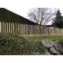 Woodline Staketenzaun Kastanie gesägte Staketen - Abstand 5cm - 100cm x 10m