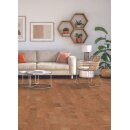 Ziro Korkboden Life Estoril natur lackiert 90 x 30 cm - 10 mm - 1,89 qm - Klick
