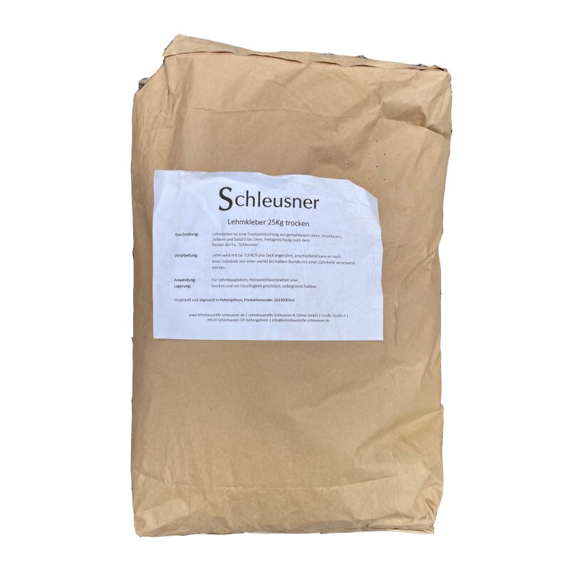 Schleusner Lehmkleber 25 Kg