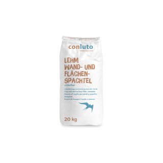 Conluto Lehm Wand - und Flächenspachtel farbig CF108 Sandstein 20 kg Sack