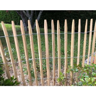 Woodline Staketenzaun Robinie - Abstand 5cm - 150cm x 5m