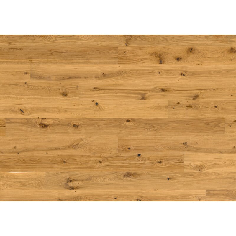Berg & Berg Parkett Eiche Landhausdiele XXL Kompakt Herz - astig gebürstet natur geölt - 1,9 qm