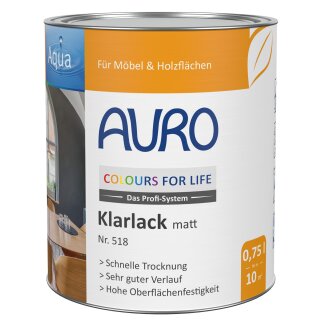 Auro Colours for Life 518 Klarlack matt 0,75 Liter